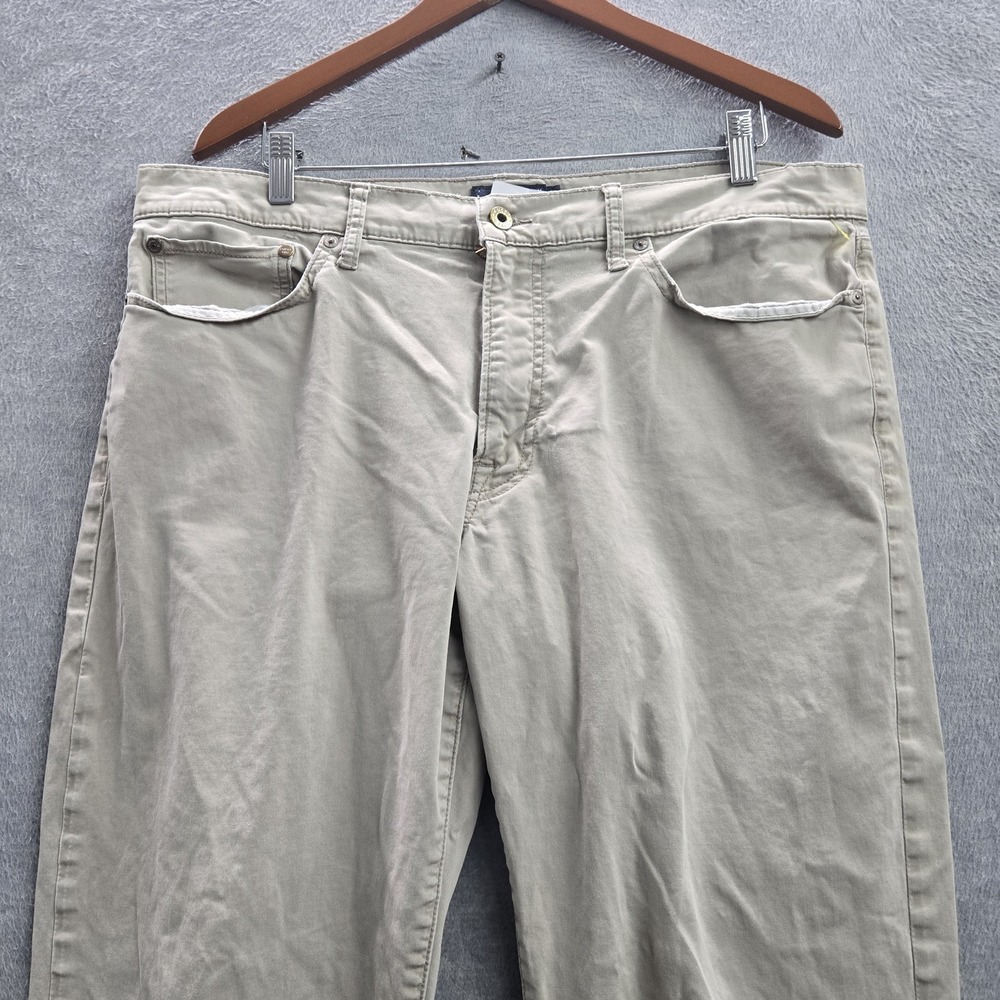 Lucky Brand Men Pants 36X32 Khaki Chino 121 Heritage Slim Button 30" Inseam - Picture 7 of 14
